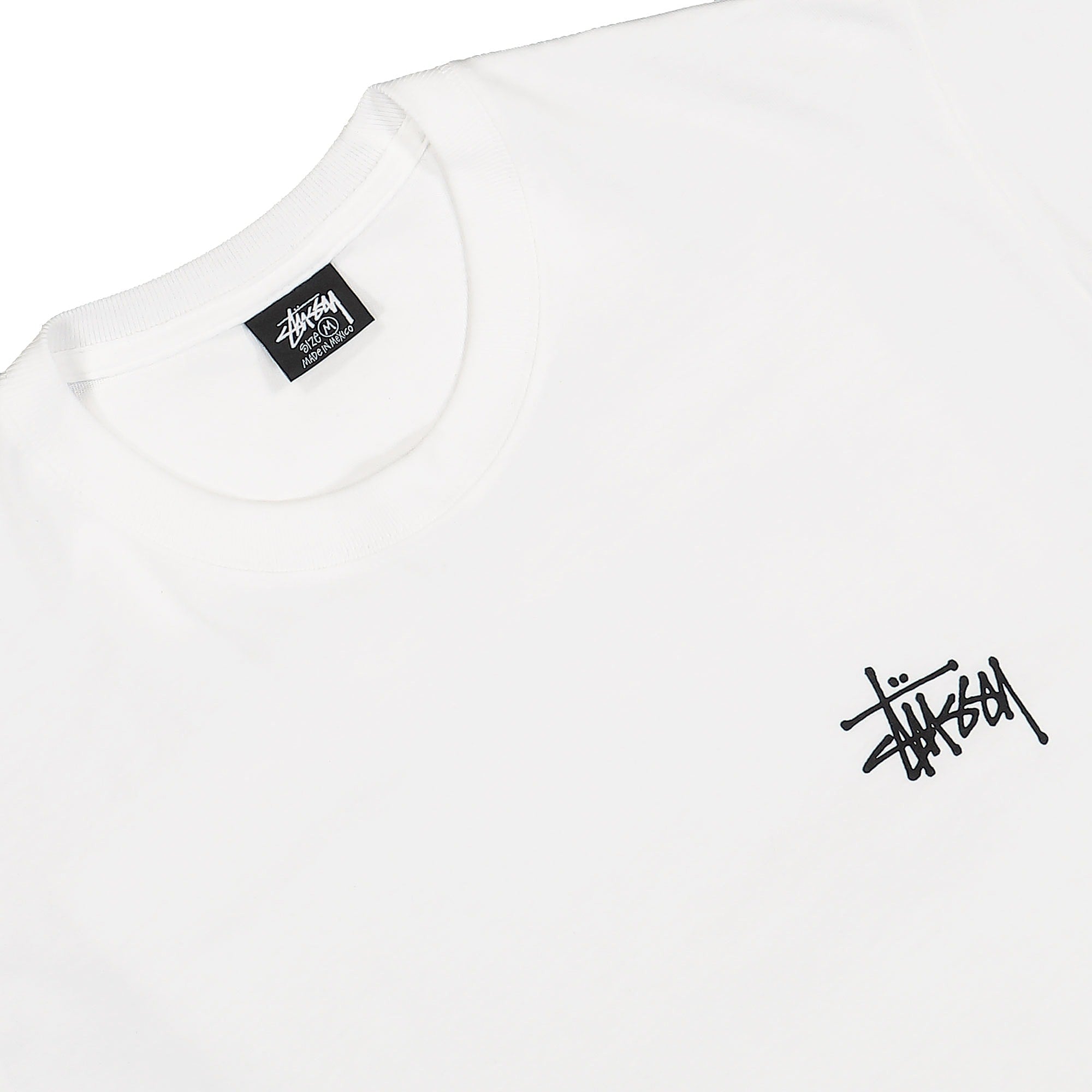 Stussy Basic Tee White T-Shirts Close-up | Overkill