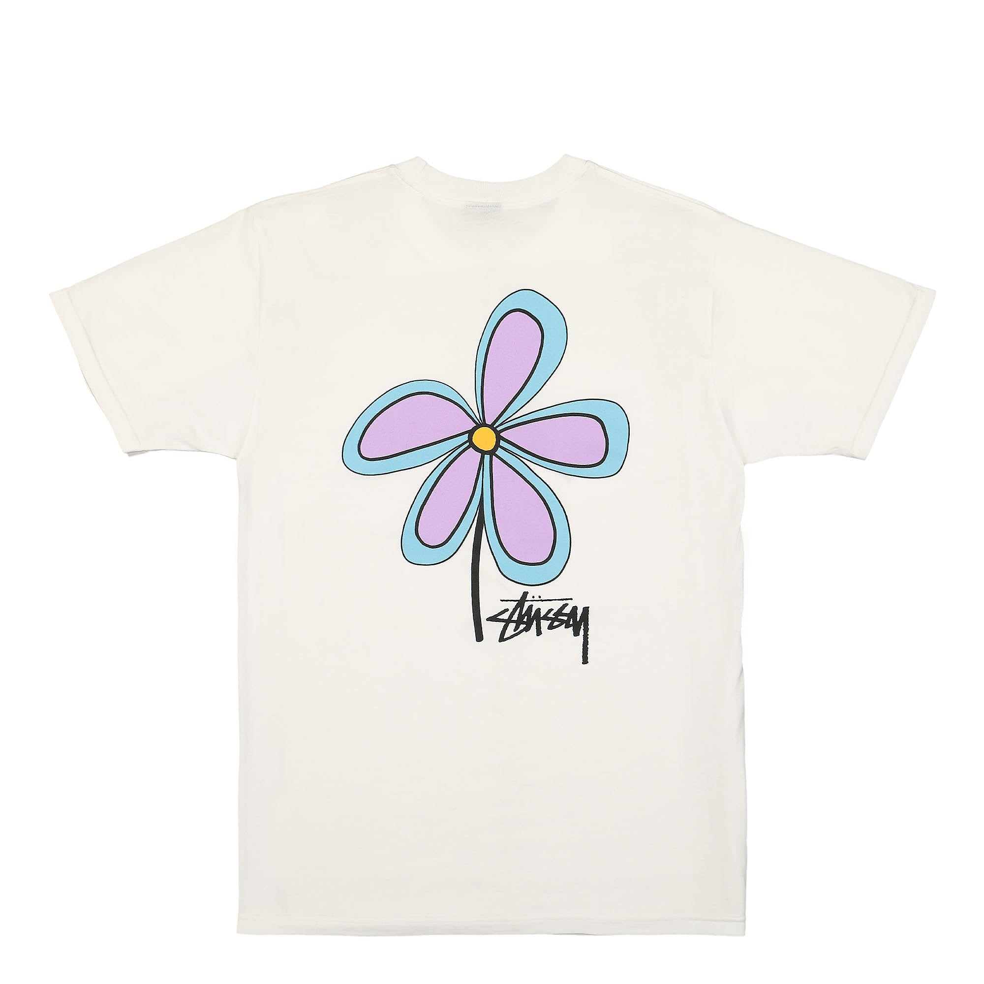 Stussy Flower Tee White T-Shirts Material | Overkill