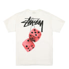 Stussy Fuzzy Dice Tee White T-Shirts Material | Overkill