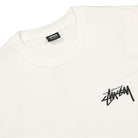 Stussy Fuzzy Dice Tee White T-Shirts Close-up | Overkill