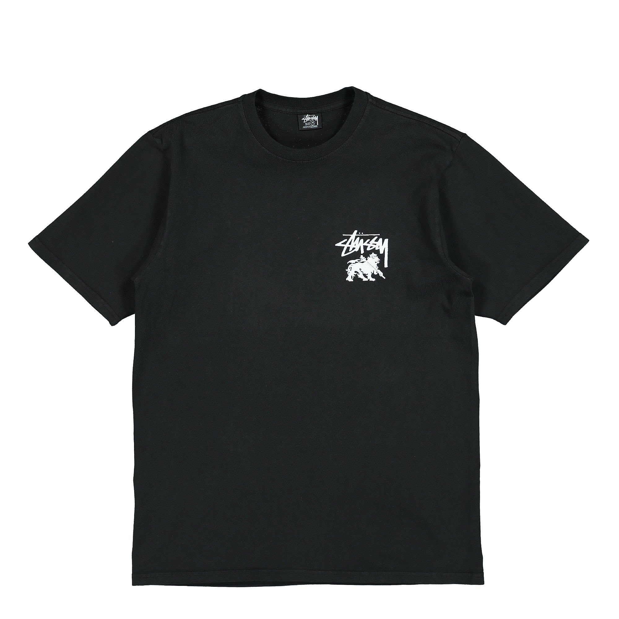 Stussy Rasta Dot Pigment Dyed Tee Black T-Shirts 1904770 / 0001 | Overkill