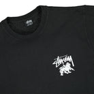 Stussy Rasta Dot Pigment Dyed Tee Black T-Shirts Close-up | Overkill