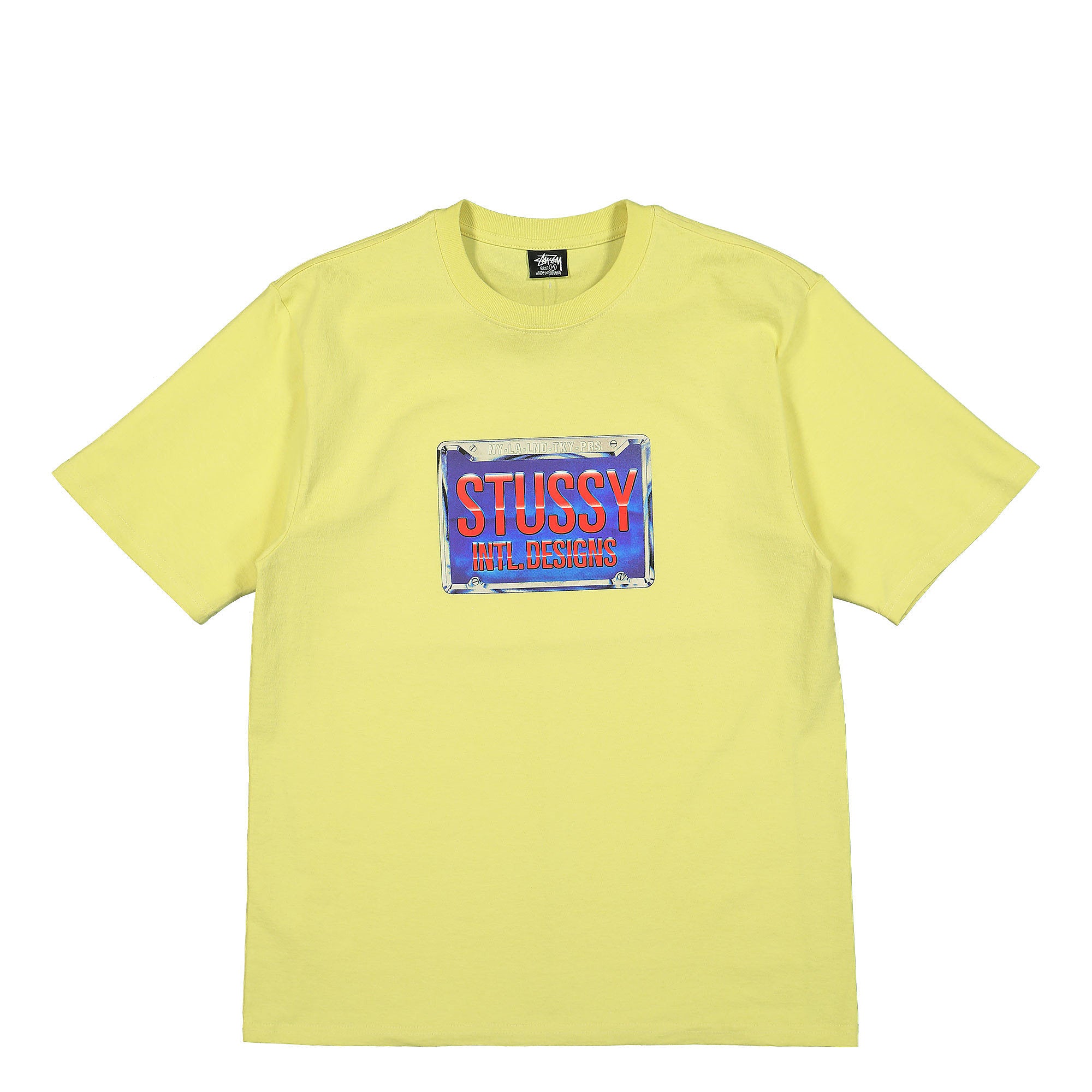 Stussy Plates Tee Yellow T-Shirts 1904776 / 0201 | Overkill