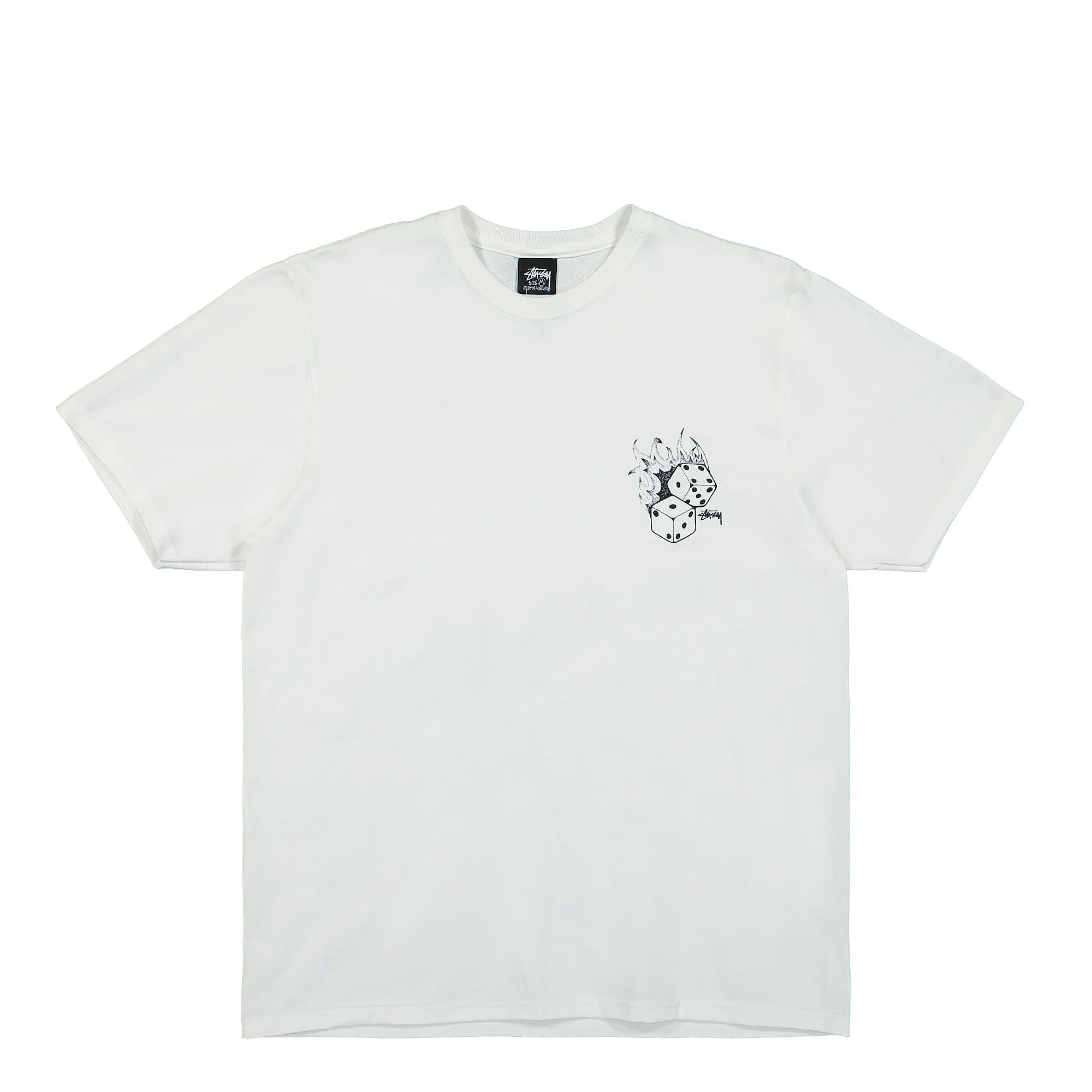 Stussy Fire Dice Tee White T-Shirts 1904790 / 1201 | Overkill