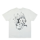 Stussy Fire Dice Tee White T-Shirts Material | Overkill
