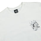 Stussy Fire Dice Tee White T-Shirts Close-up | Overkill
