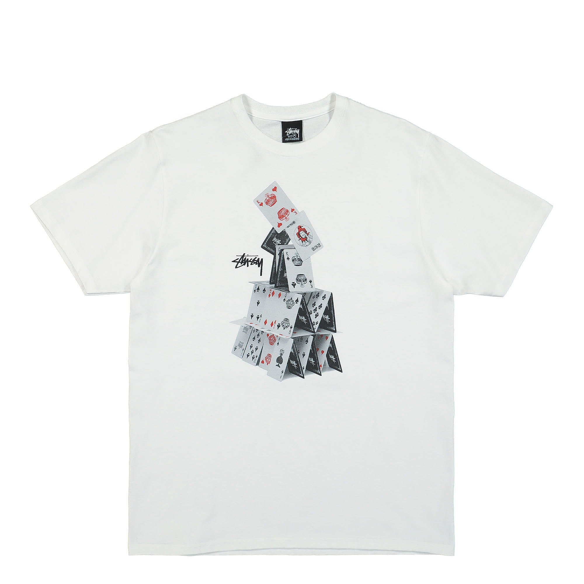 Stussy House Of Cards Tee White T-Shirts 1904791 / 1201 | Overkill