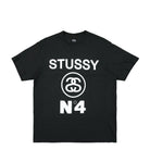 Stussy No.4 Pigment Dyed Tee Black T-Shirts 1904804 / 0001 | Overkill
