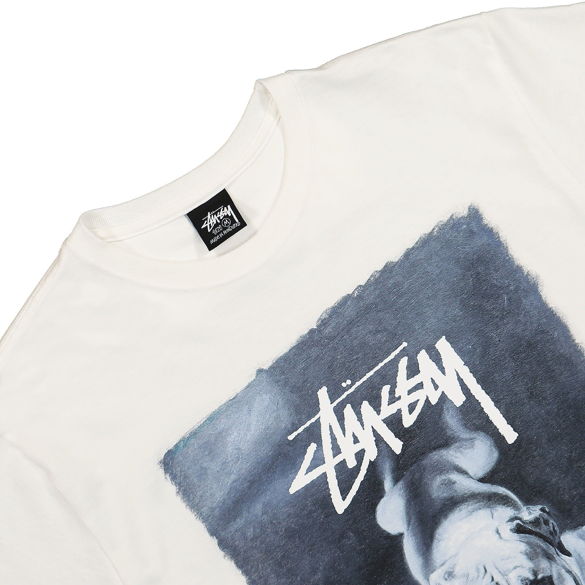 Stussy Bulldog Tee White T-Shirts Close-up | Overkill