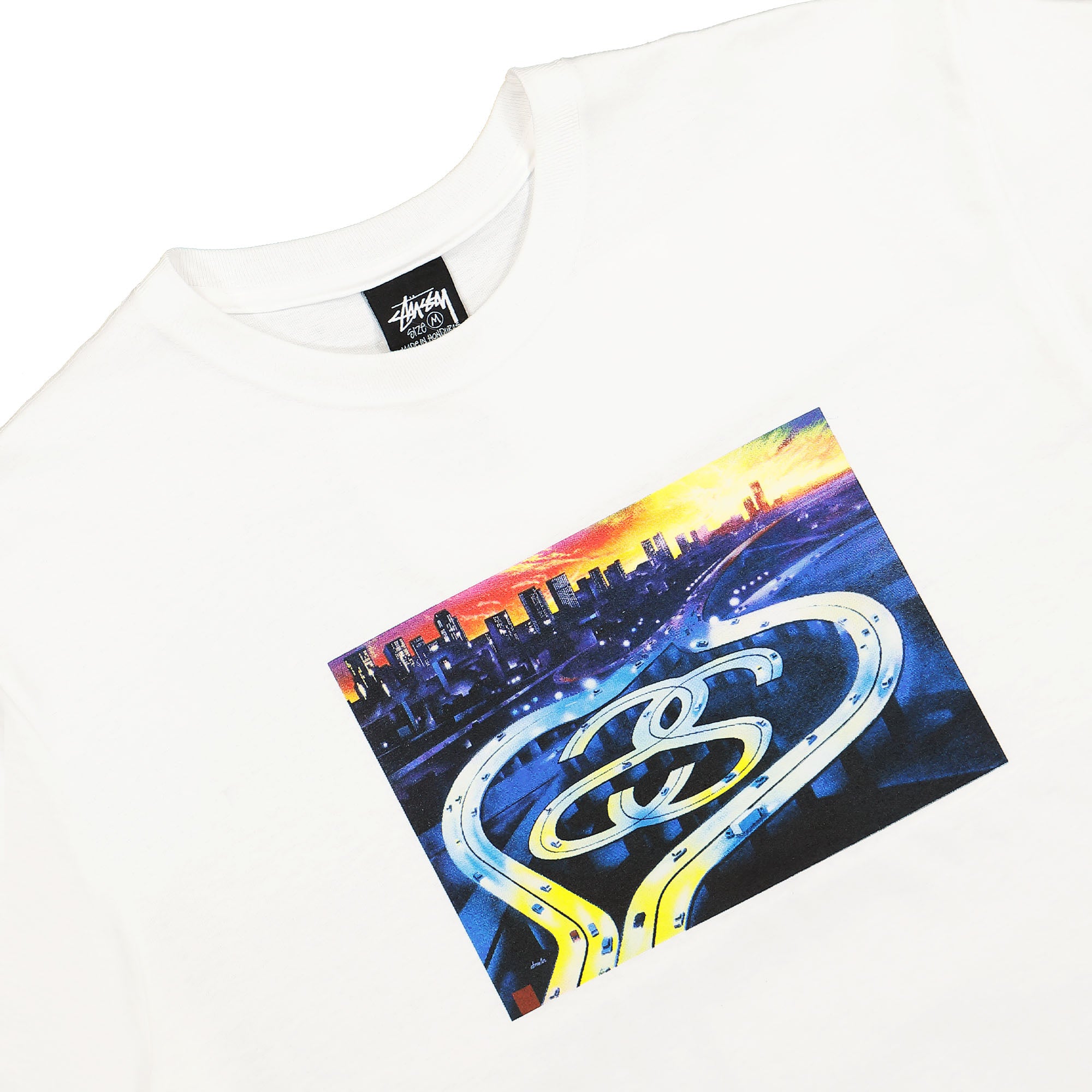 Stussy SS Highway Tee 1904875 / 1201 / White | OVERKILL