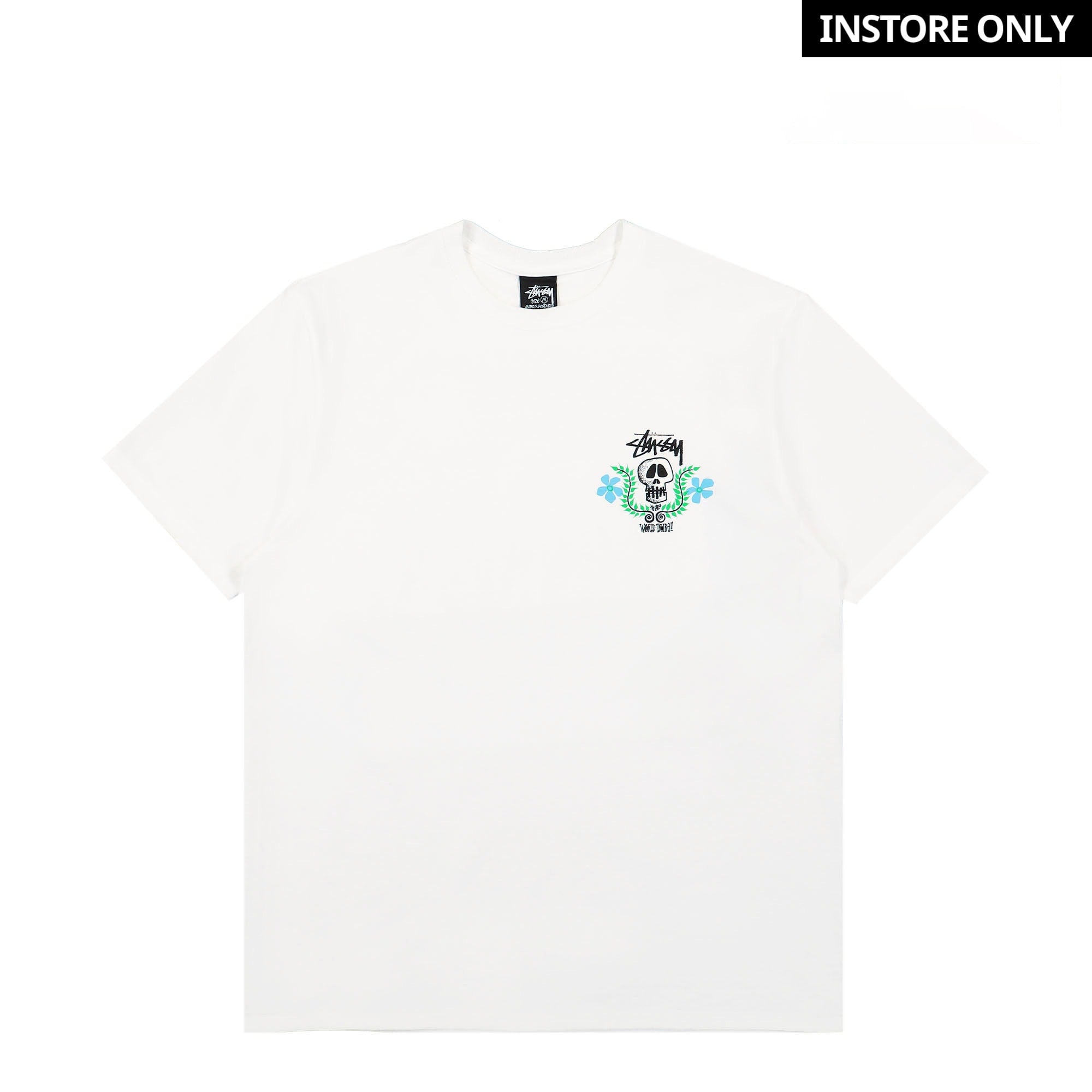 Stussy Skull Crest Tee White T-Shirts 1904904 / 1201 | Overkill