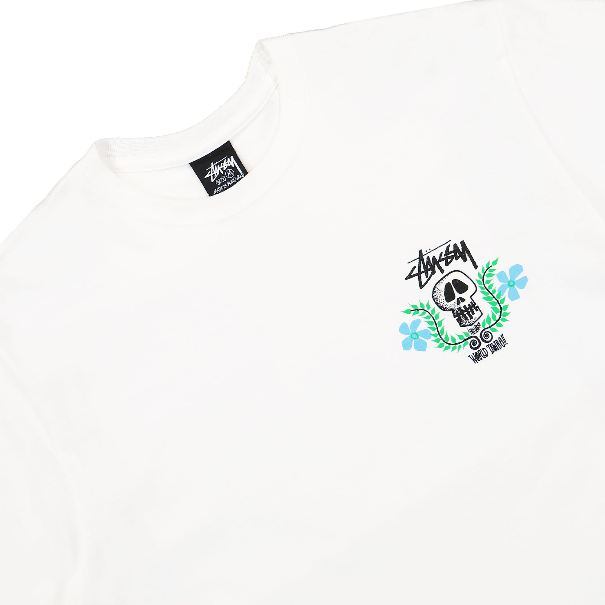 Stussy Skull Crest Tee White T-Shirts Material | Overkill