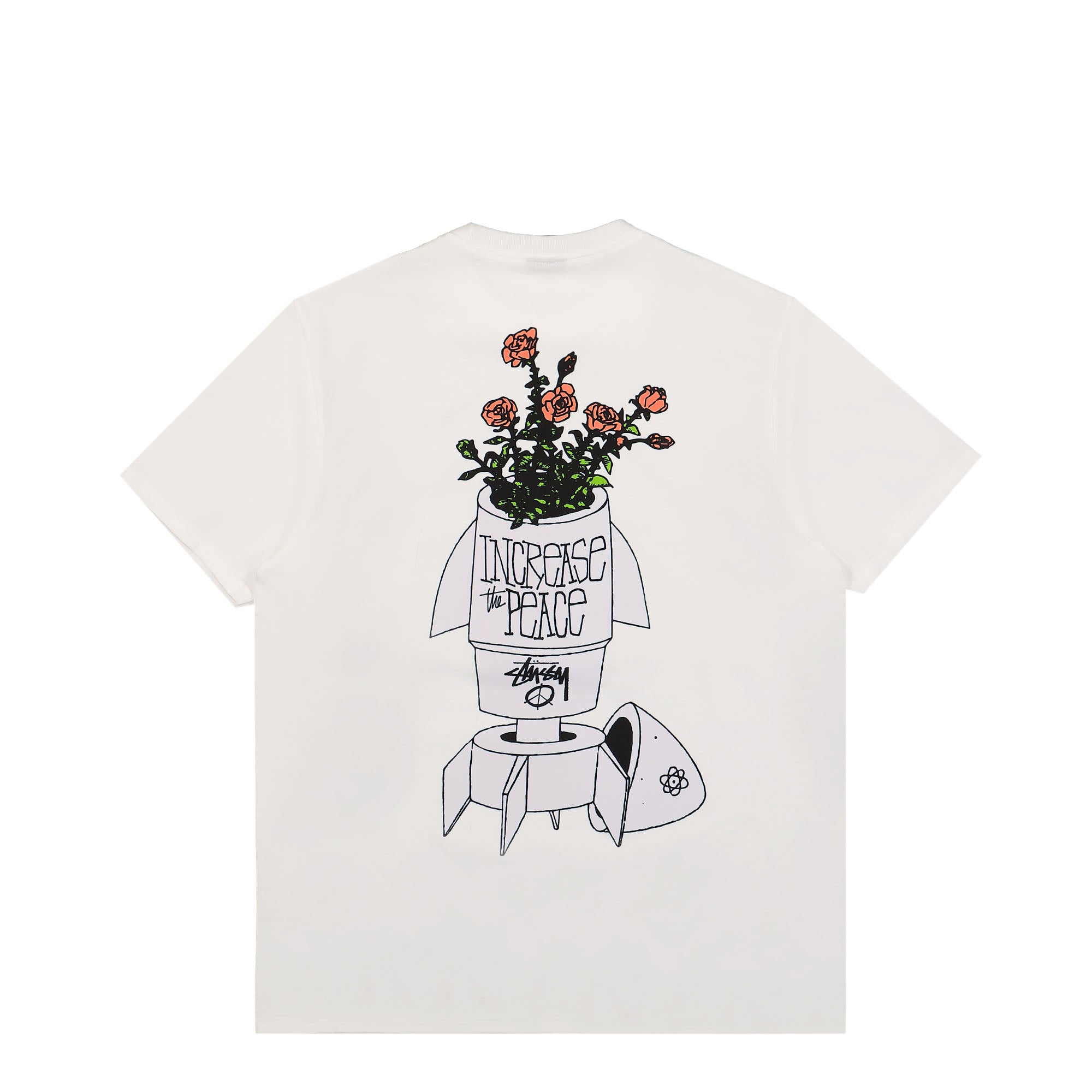 Stussy Flower Bomb Tee White T-Shirts Close-up | Overkill