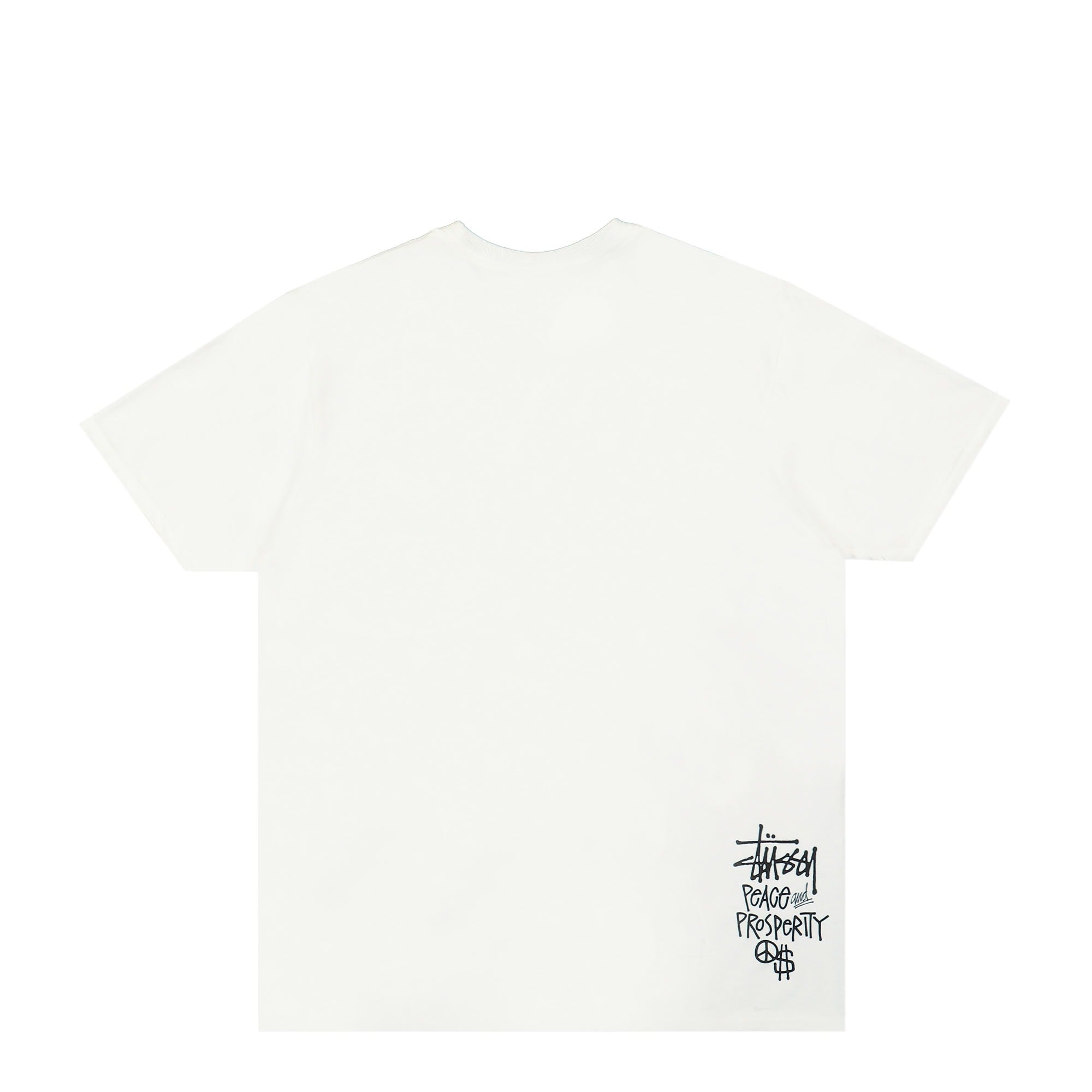 Stussy Peace & Prosperity Tee White T-Shirts Material | Overkill