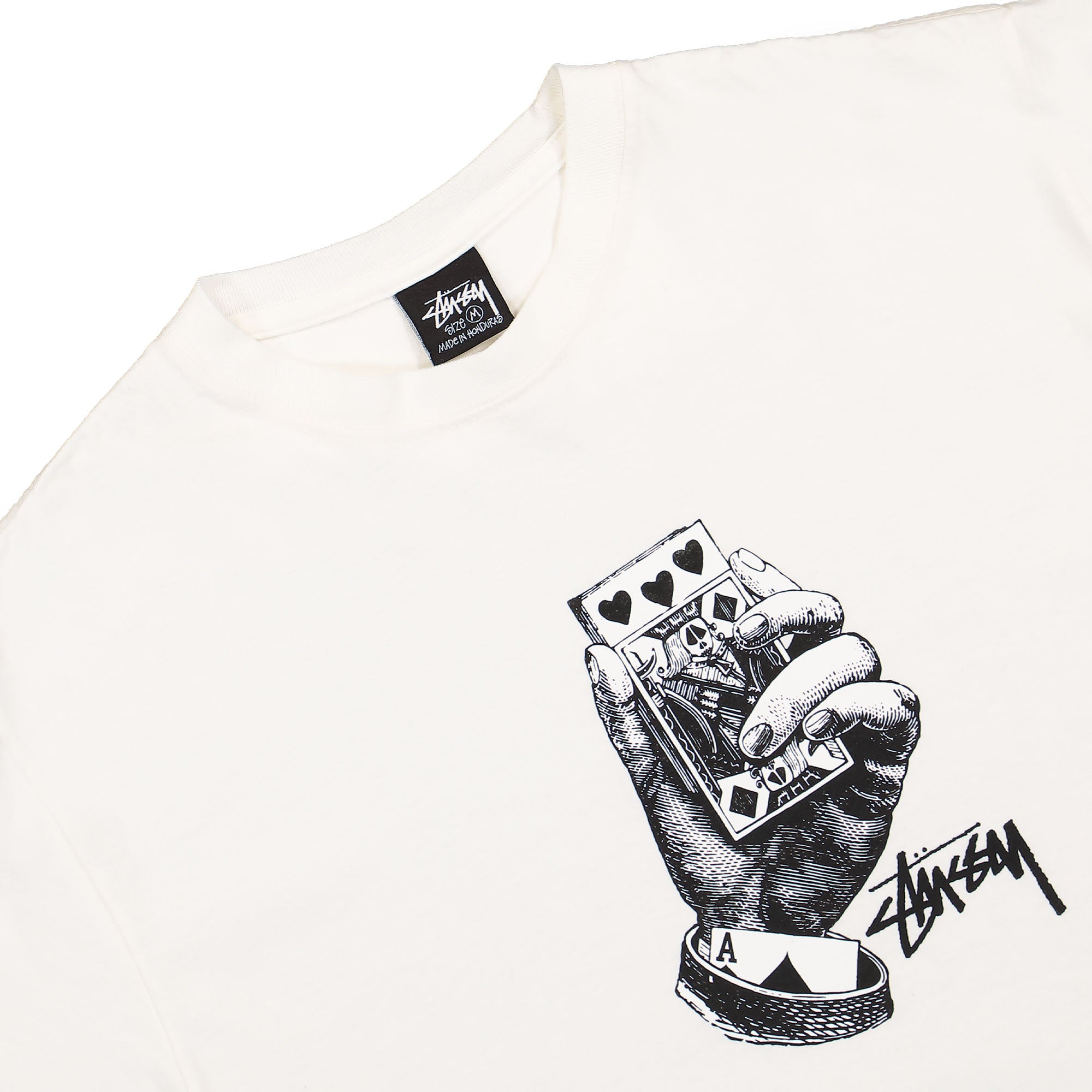 Stussy All Bets Off Pig. Dyed Tee Natural T-Shirts Close-up | Overkill