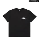 Stussy Old Phone Pigment Dyed Tee Black T-Shirts 1904942 / 0001 | Overkill