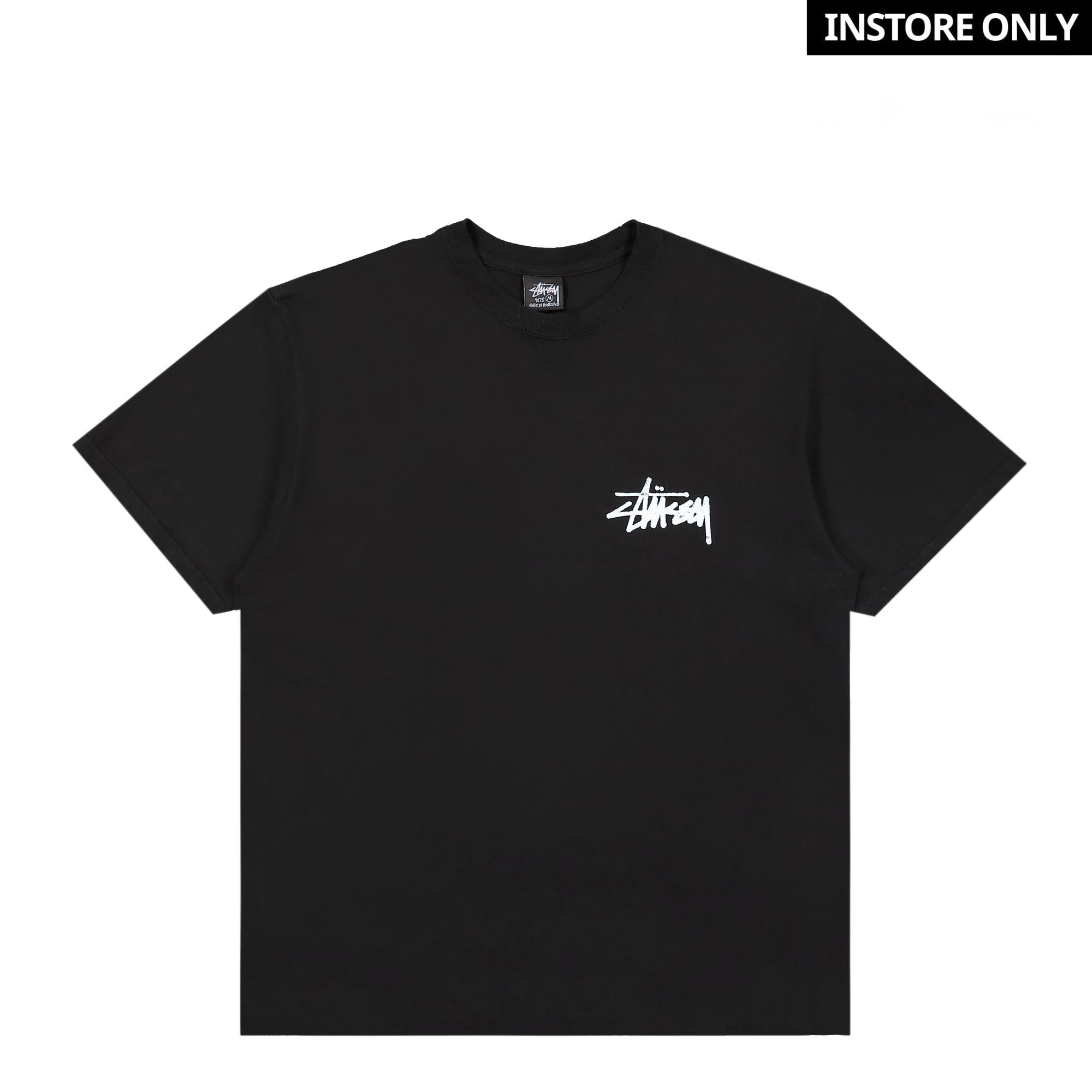Stussy Old Phone Pigment Dyed Tee Black T-Shirts 1904942 / 0001 | Overkill