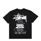 Stussy Old Phone Pigment Dyed Tee Black T-Shirts Close-up | Overkill
