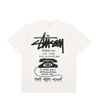 Stussy Old Phone Pigment Dyed Tee Natural T-Shirts Close-up | Overkill