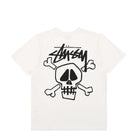 Stussy Skull & Bones Pig. Dyed Tee Natural T-Shirts Close-up | Overkill