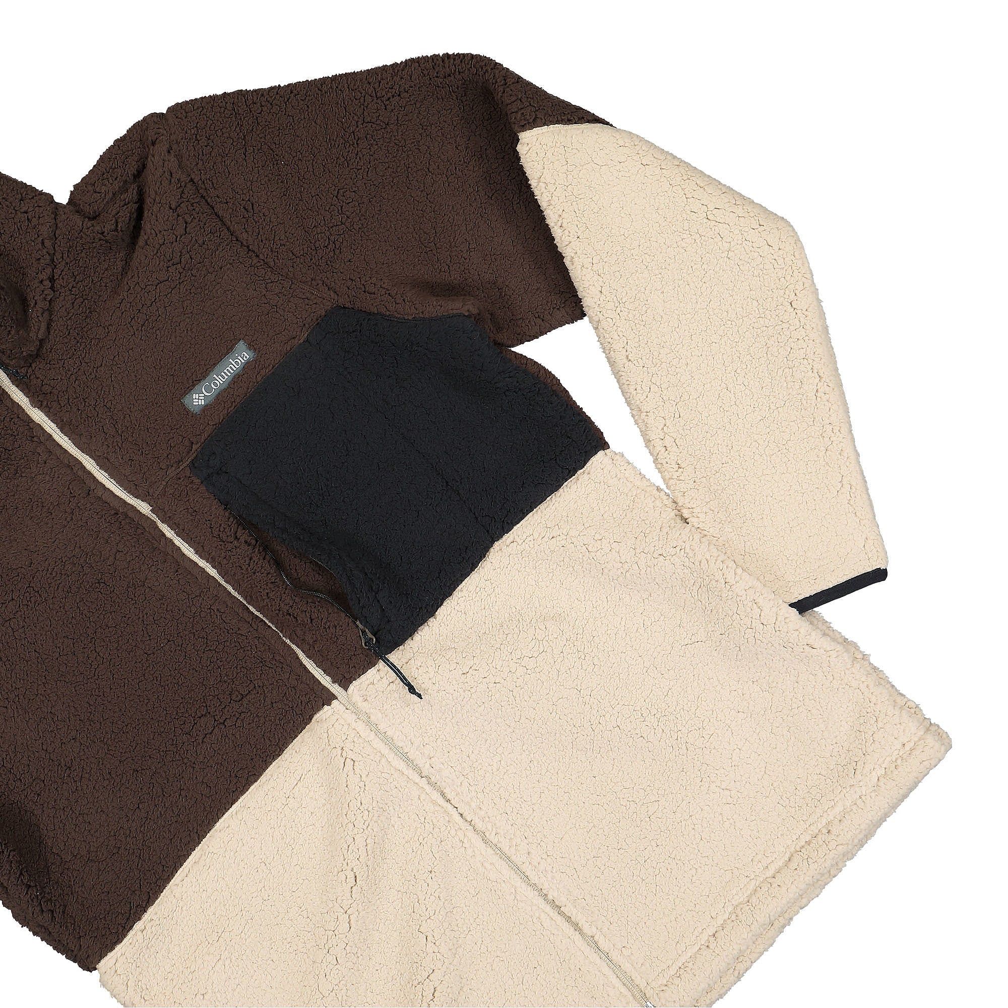 Columbia Mountainside Heavyweight Fleece Jacket Ancient Fossil / Black Fleece Jackets Detailfoto | Overkill