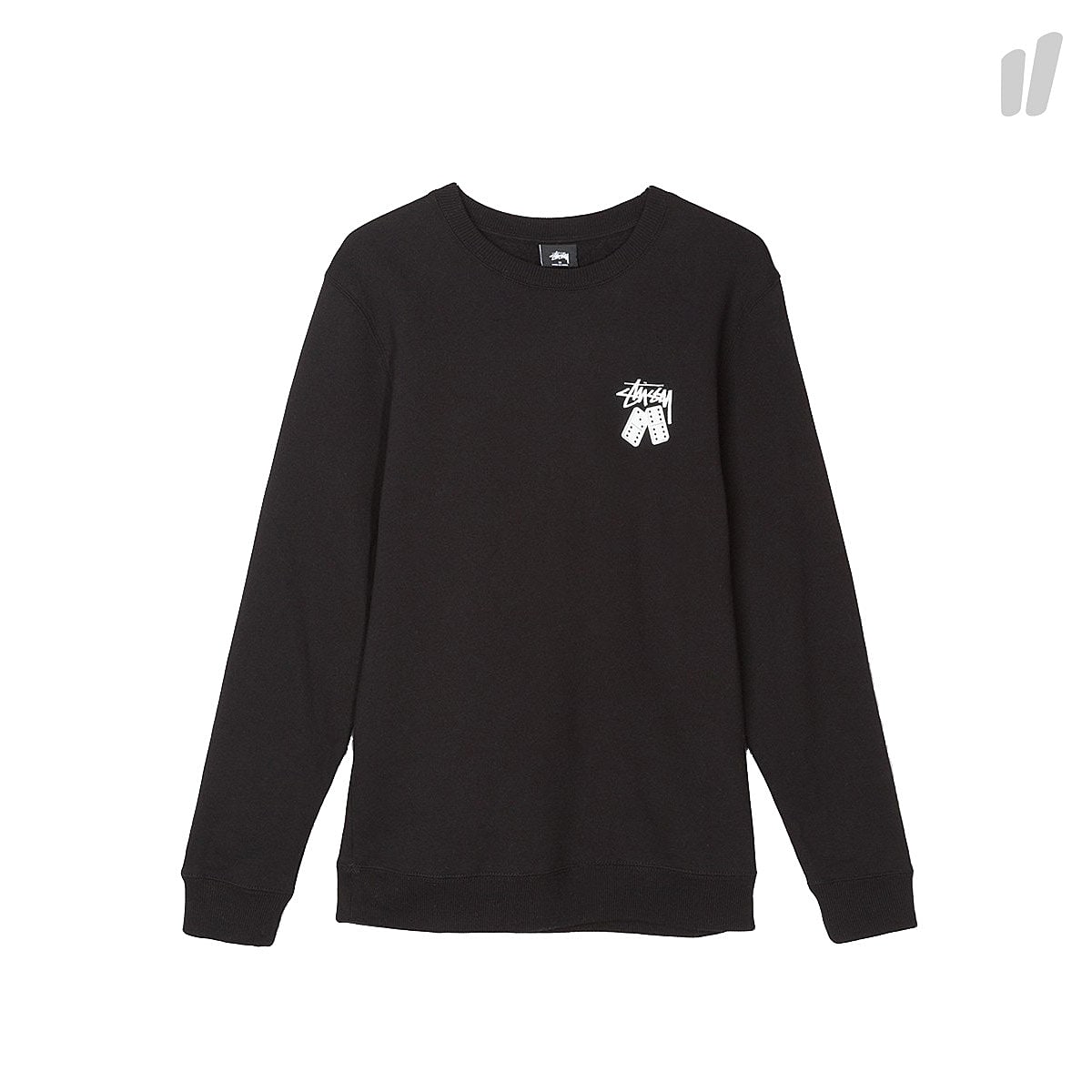 Stussy Dominos Crew Black Sweatshirts 1914138 / 0001 | Overkill