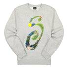 Stussy Floral S Crew Ash Heather Sweatshirts 1914619 / 0062 | Overkill