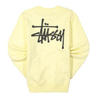 Stussy Basic Crew Pale Yellow Sweatshirts Material | Overkill