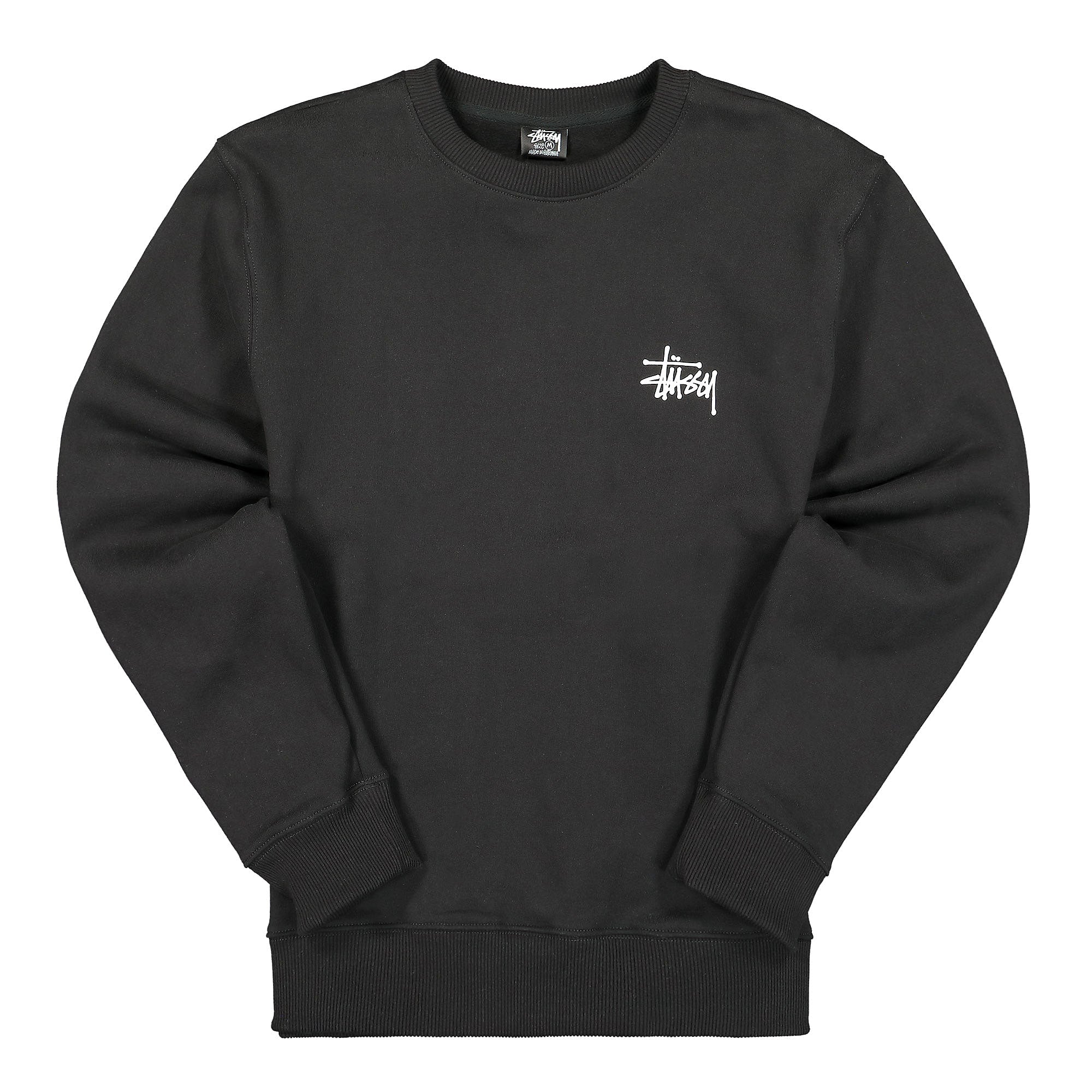 Stussy Basic Crew Black Sweatshirts 1914649 / 0001 | Overkill