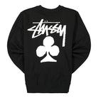 Stussy Club Crew Black Sweatshirts Material | Overkill