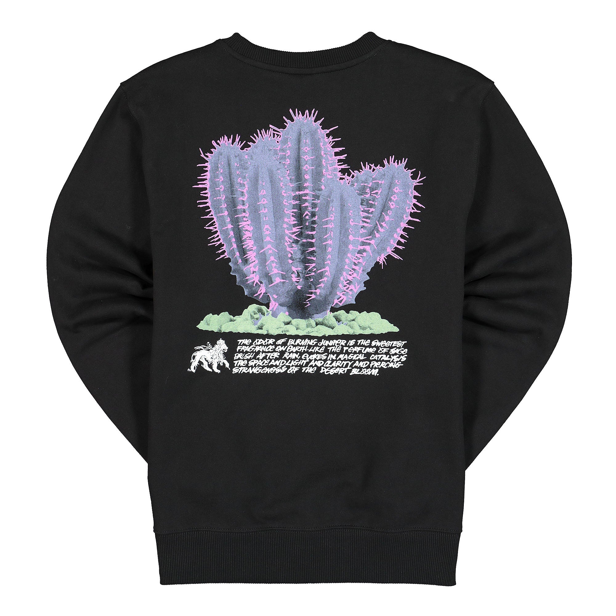 Stussy Desert Bloom Crew Black Sweatshirts Material | Overkill