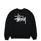 Stussy Basic Stussy Pig. Dyed Crew Black Sweatshirts Close-up | Overkill