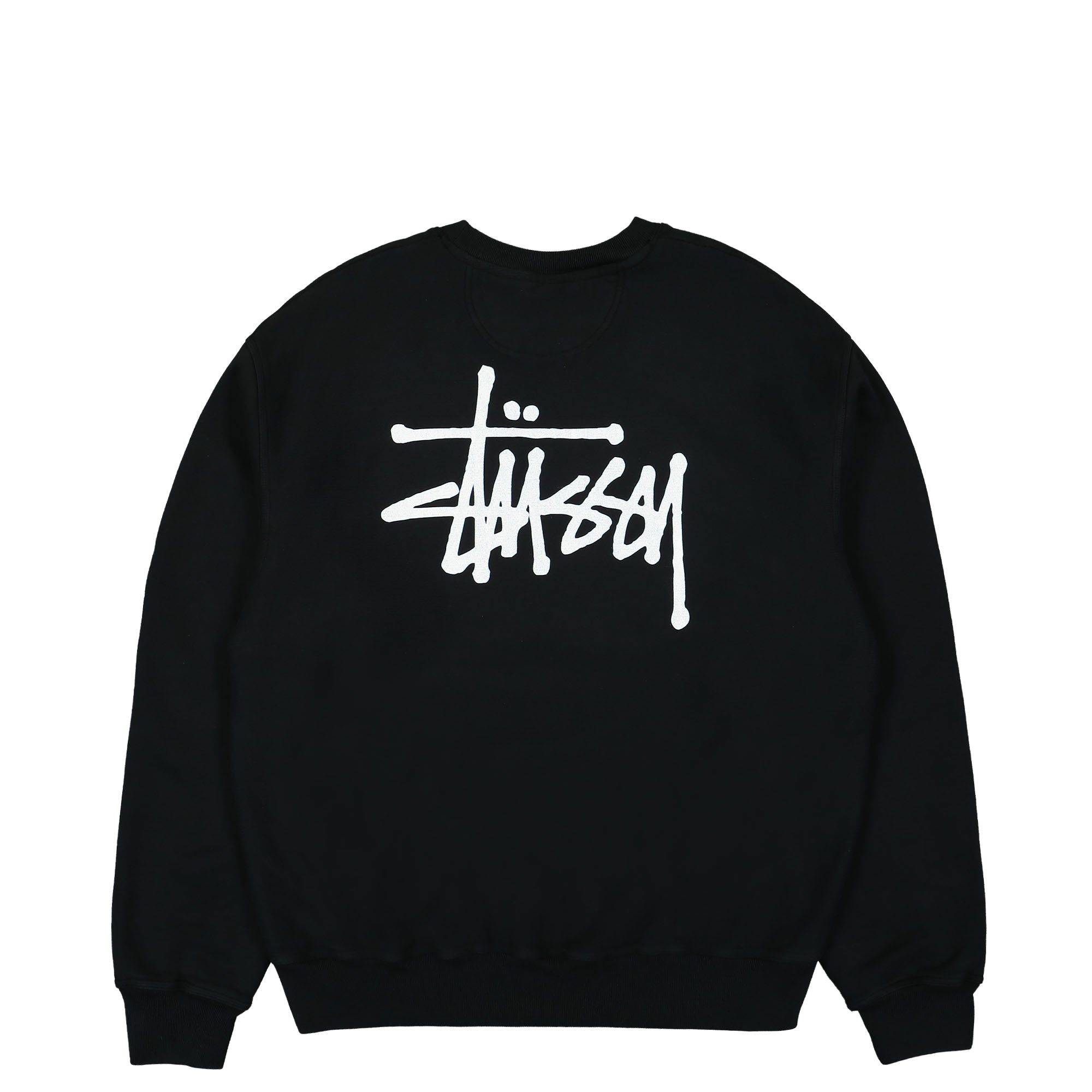 Stussy Basic Stussy Pig. Dyed Crew Black Sweatshirts Close-up | Overkill