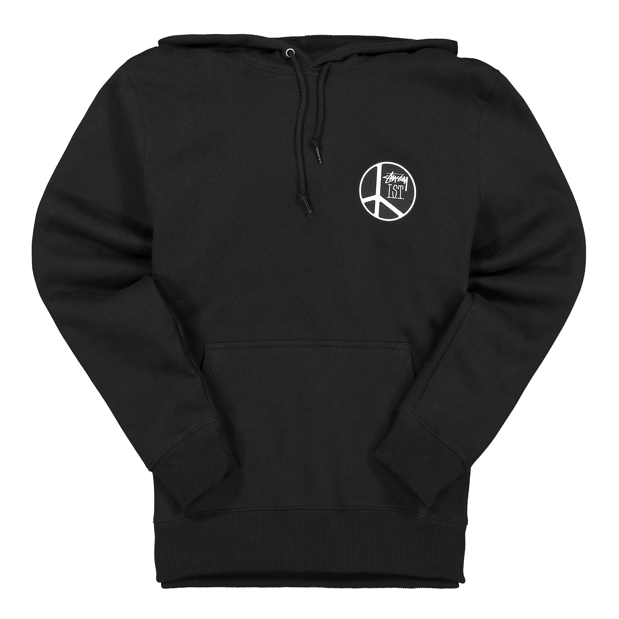 Stussy Peace Dot Hood Black Hoodies 1924723 / 0001 | Overkill