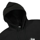 Stussy Basic Hood Black Hoodies Close-up | Overkill
