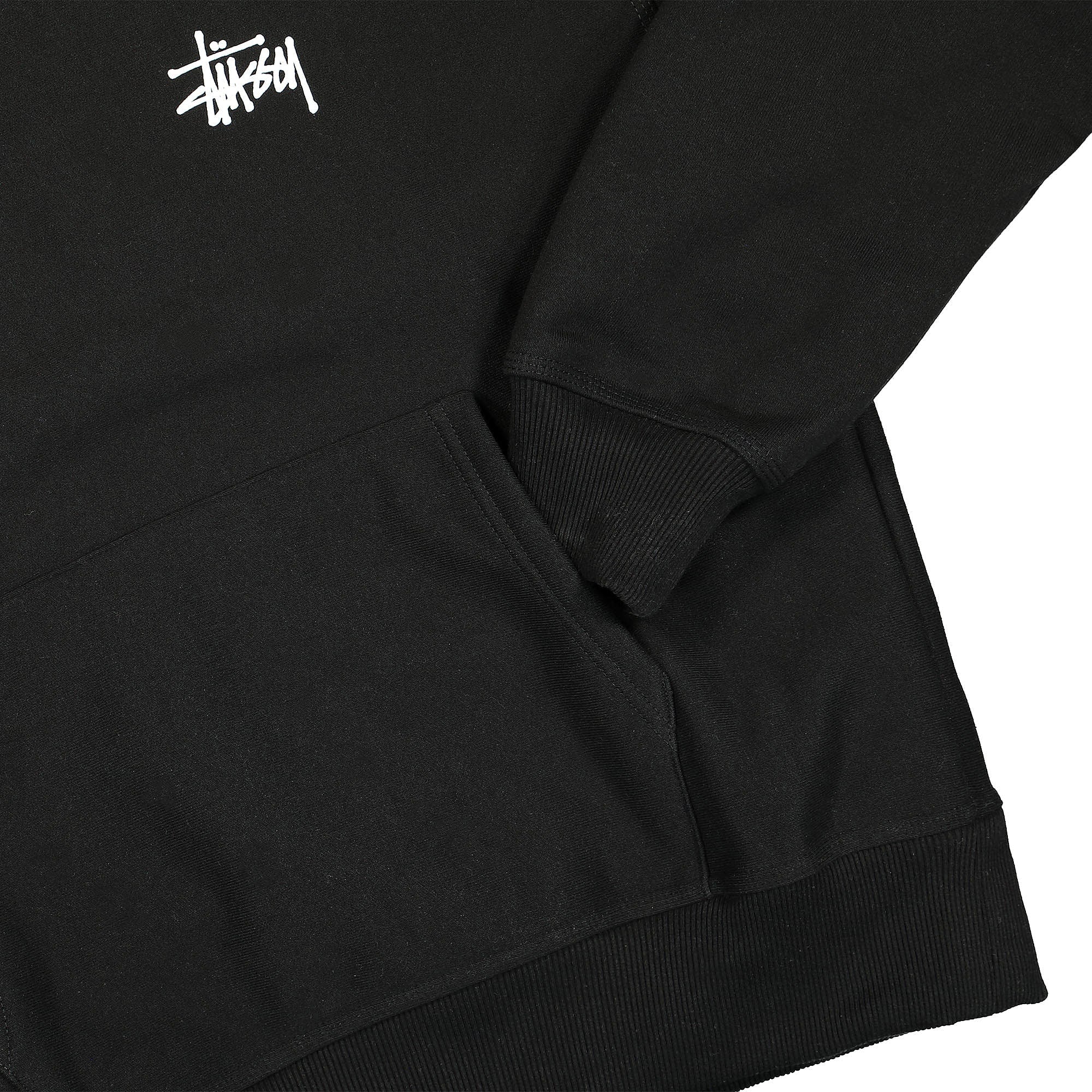 Stussy Basic Hood Black Hoodies Detailfoto | Overkill