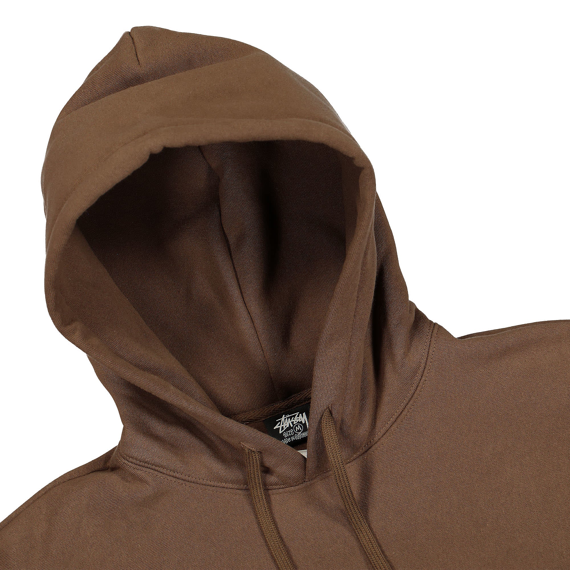 Stussy Slugger Hood Coffee Hoodies Close-up | Overkill