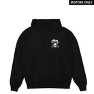 Stussy Skull & Bones Pig. Dyed Hoodie Black Hoodies 1924943 / 0001 | Overkill