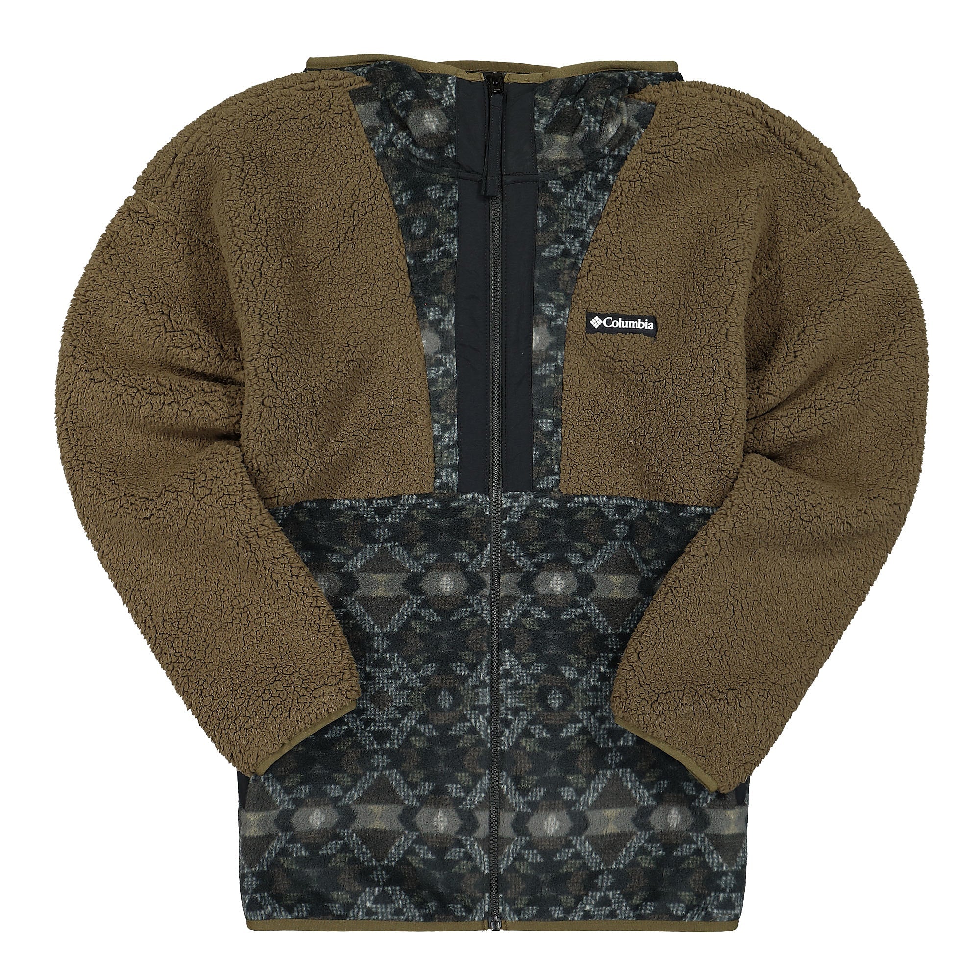 Columbia Backbowl Sherpa Full Zip Hoodie Black Mod Camo Hoodies 1952403319 | Overkill