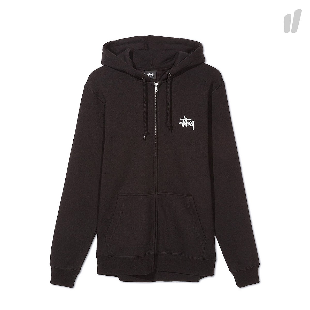 Stussy Basic Zip Hood Black Hoodies 1974143 / 0001 | Overkill