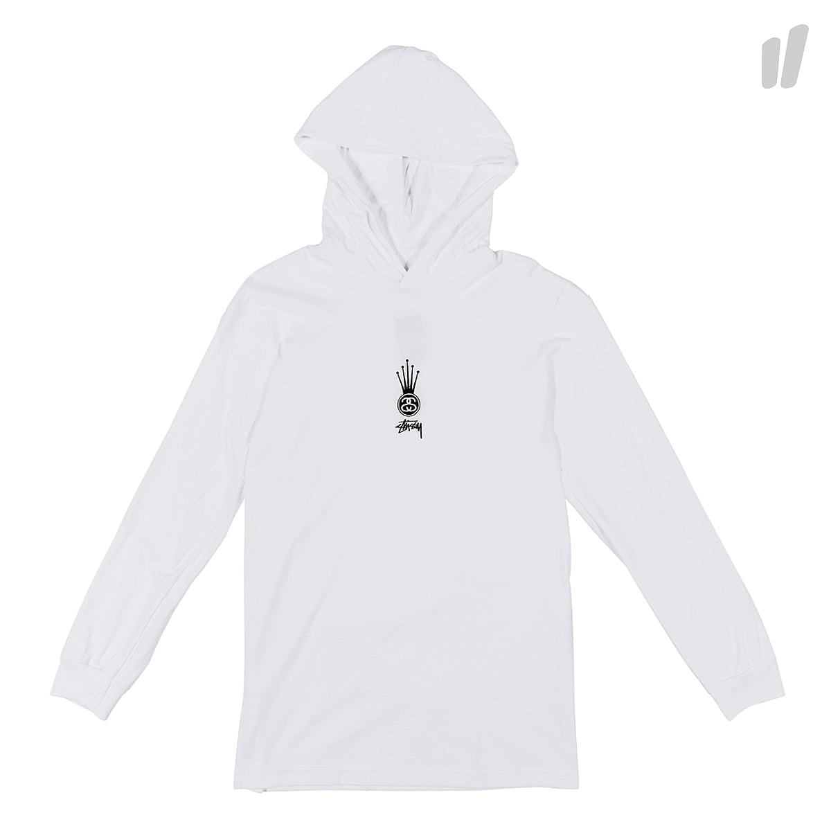 Stussy Crown Link Longsleeve Hood Tee White Longsleeves 1984046 / 1201 | Overkill