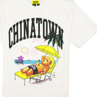 Chinatown Market Smiley Beach Bear Tee White T-Shirts Close-up | Overkill