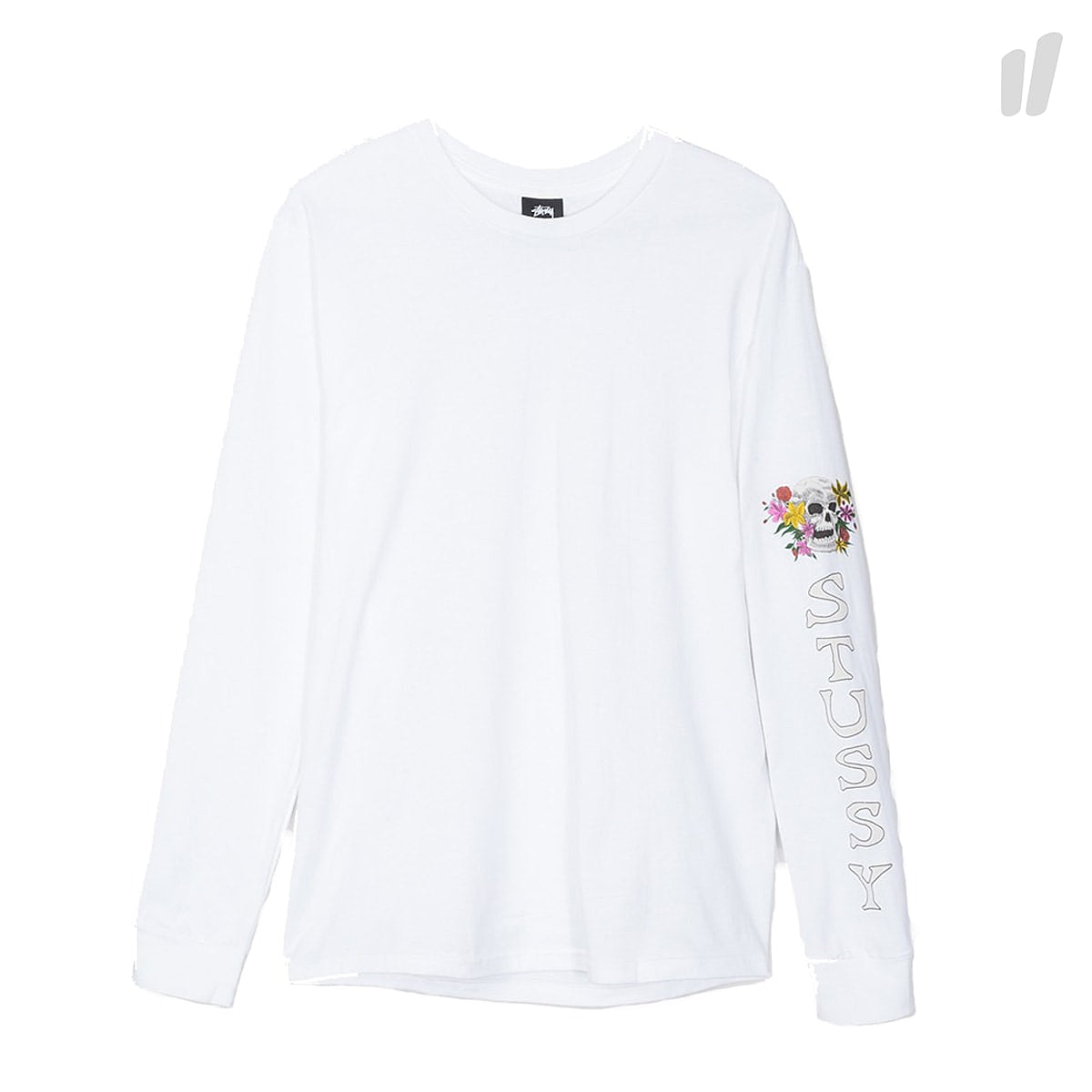 Stussy Hippie Skull Longsleeve Tee White Longsleeves 1994109 / 1201 | Overkill