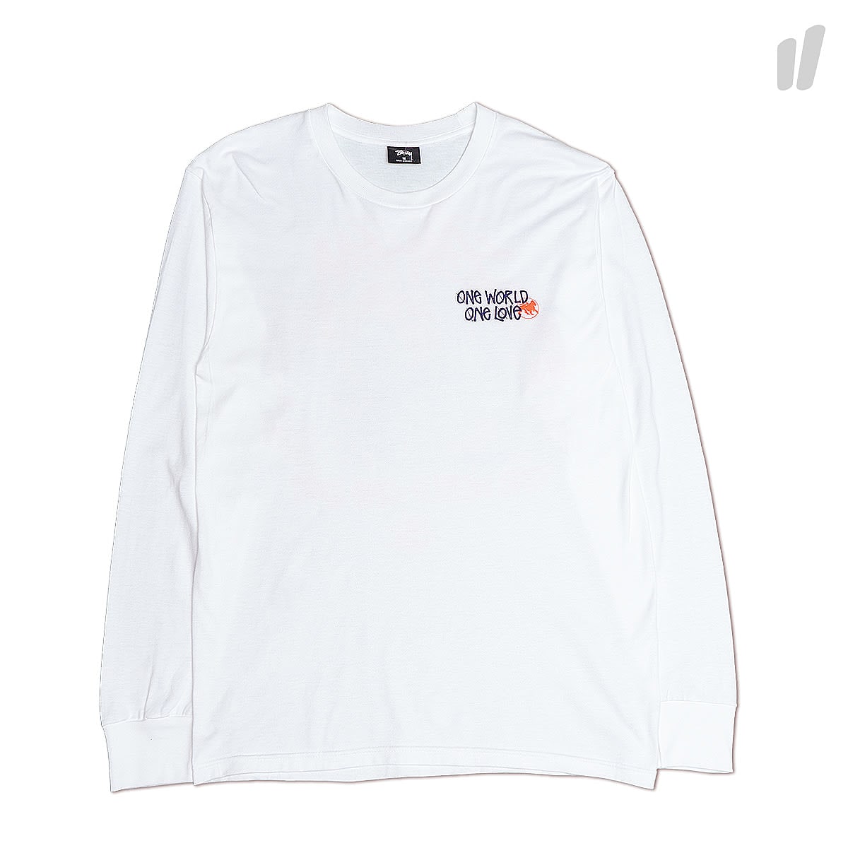 Stussy One World LS Tee White Longsleeves 1994287 / 1201 | Overkill