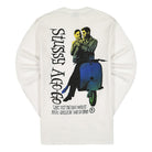 Stussy A Go-Go Longsleeve Tee White Longsleeves Material | Overkill