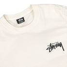 Stussy Spring Weeds Pigment Dyed Longsleeve Tee Natural Longsleeves Close-up | Overkill