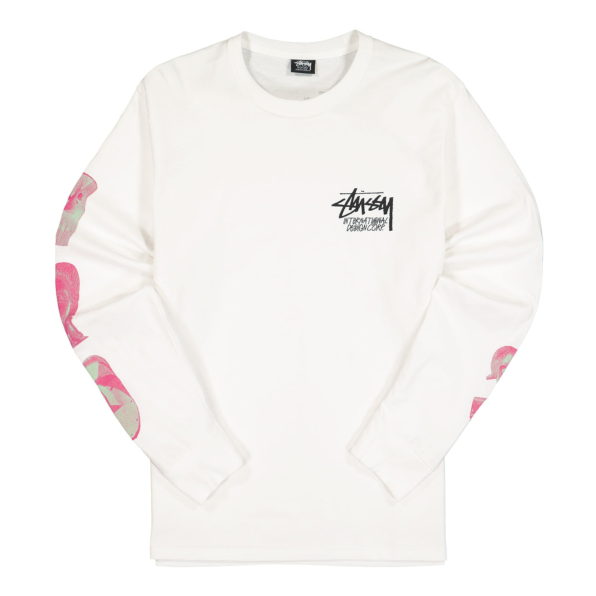 Stussy Masked Longsleeve Tee White Longsleeves 1994698 / 1201 | Overkill