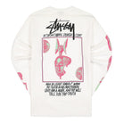 Stussy Masked Longsleeve Tee White Longsleeves Material | Overkill