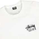 Stussy Masked Longsleeve Tee White Longsleeves Close-up | Overkill