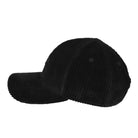 C.P. Company Corduroy 350 Baseball Cap Black Caps 19CMAC226A-110472A 999 Close-up | Overkill